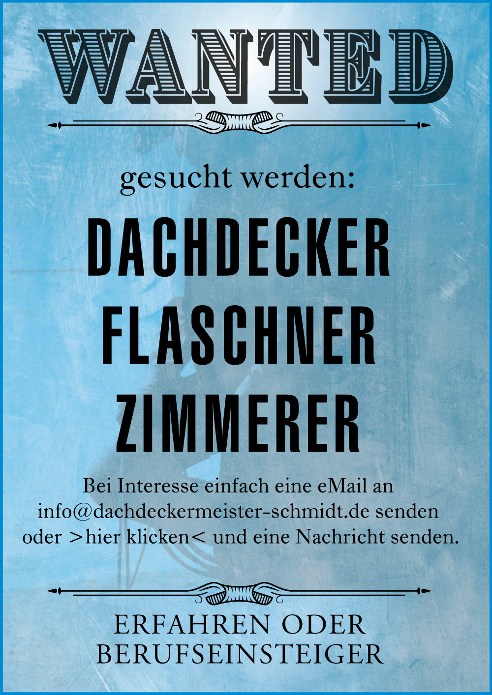 Featured image for “Schmidtarbeiter gesucht – Jobausschreibung”